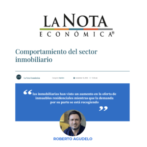 Roberto Agudelo columna sobre el comportamiento del sector inmobiliario